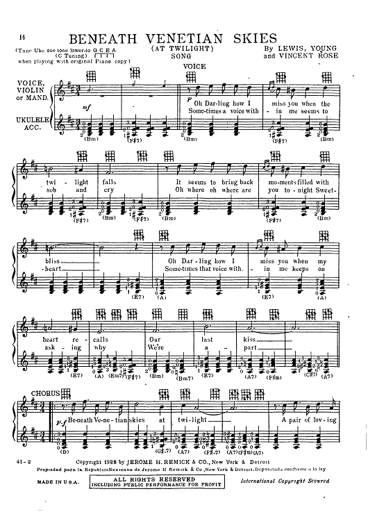 Beneath Venetian Skies (At Twilight)