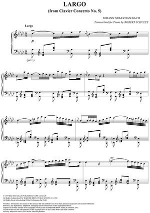 Largo from Clavier Concerto no. 5 (BWV1056)
