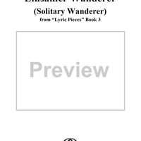 Lyric Pieces Book 3, op. 43, no. 2: Einsamer Wanderer (Solitary Wanderer)