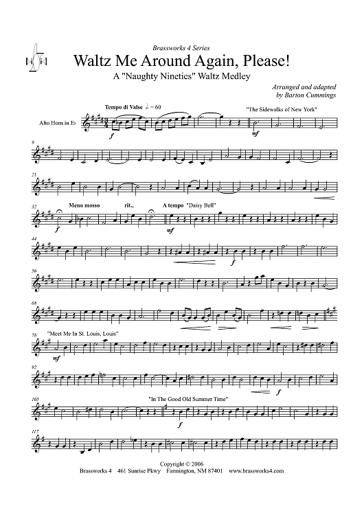 Waltz Me Around Again, Please! - Alto Horn in E-flat