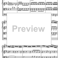 Quartet D Major KV285 - Score