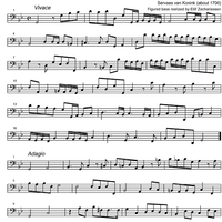 Sonata g minor - Bass