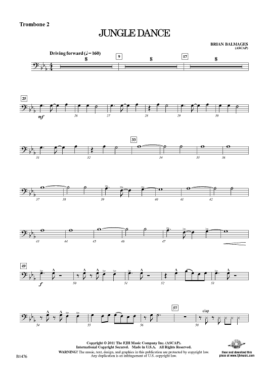 Jungle Dance - Trombone 2