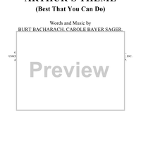 Arthur's Theme (Best That You Can Do)