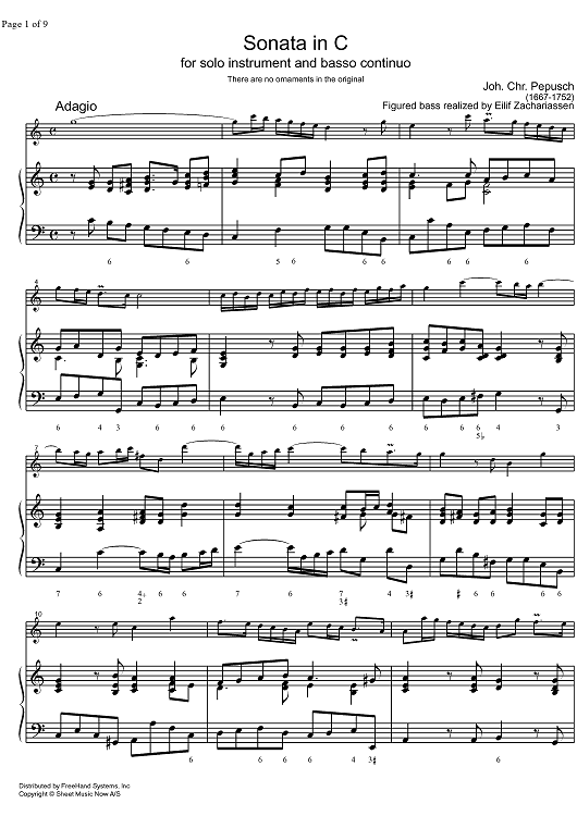 Sonata C Major - Score