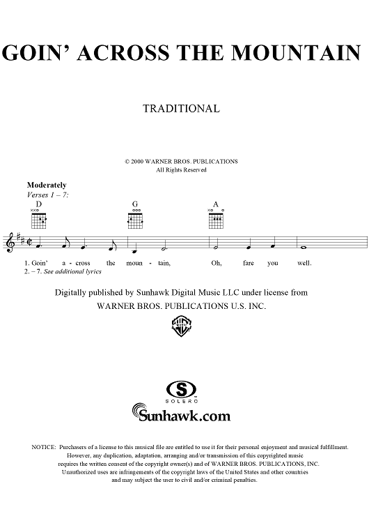 Goin' Across the Mountain