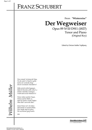 Der Wegweiser Op.89 No.20 D911