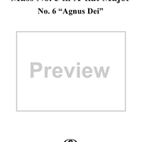 Mass No. 5 in A-flat Major, D678, No. 6: Agnus Dei
