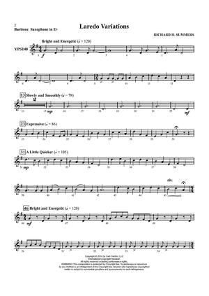 Laredo Variations - Baritone Sax