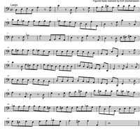 Sonata d minor - Bass