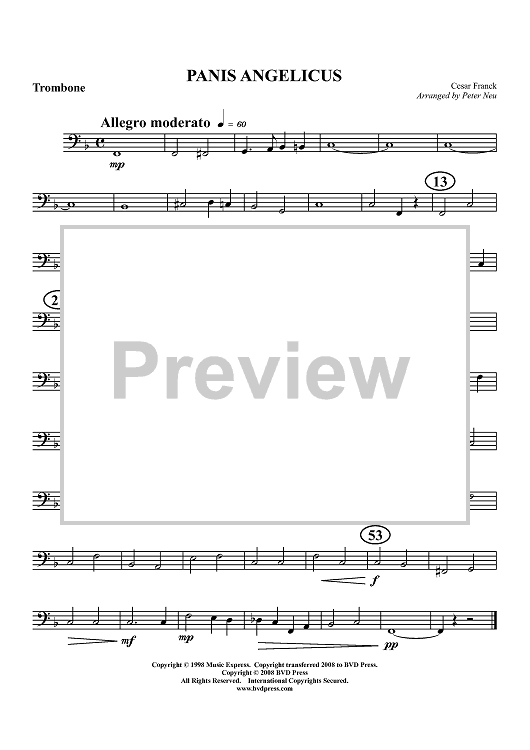 Panis Angelicus - Trombone