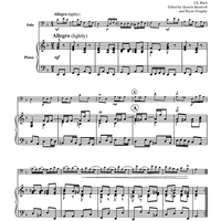 Badinerie - from Orchestral Suite No. 2" - Piano Score