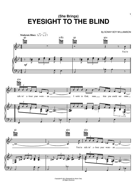 Eyesight To The Blind