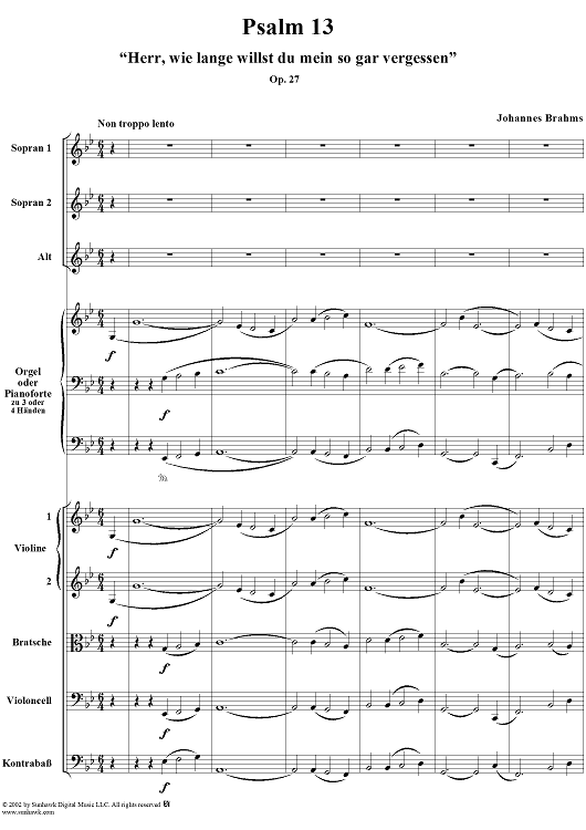 Psalm 13, Op.27