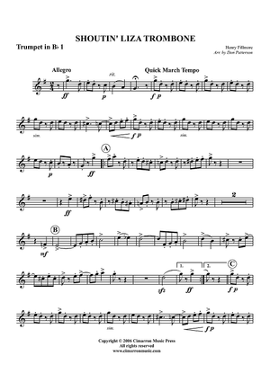 Shoutin' Liza Trombone - Trumpet 1