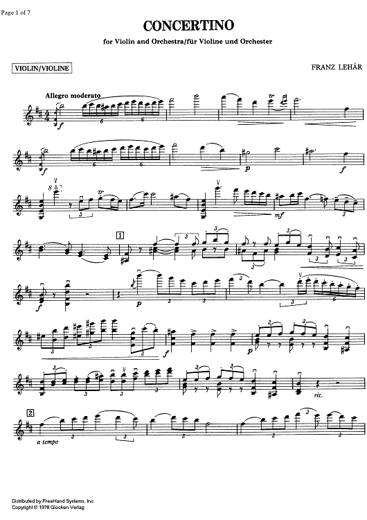 Concertino - Violin