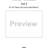 Pia de' Tolomei, Act 2, No. 10: Scena ed Aria Finale - "Sposo, ah! tronca ogni dimora" - Score