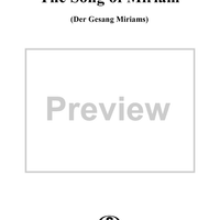 Song of Miriam (Der Gesang Miriams)