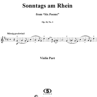 Six Poems, Op. 36, No. 1, "Sonntags am Rhein" (Sunday on the Rhine), - Violin