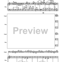 Presto - from "Concerto in Bb, K. 207" - Piano Score