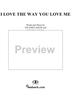 I Love the Way You Love Me