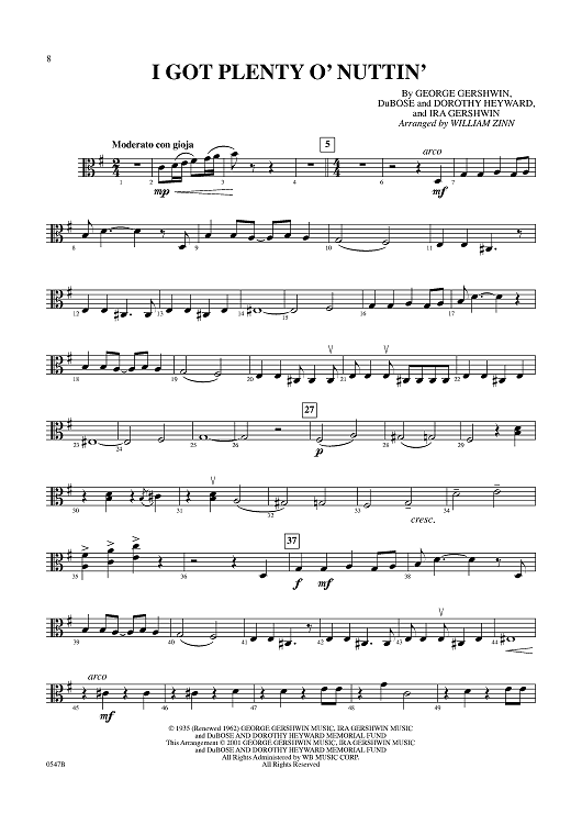 I Got Plenty o' Nuttin' - Viola