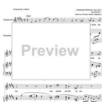 Wie Melodien zieht es mir Op.105 No. 1