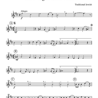 Hava Nagila/Tsena Tsena - Part 1 Clarinet in Bb