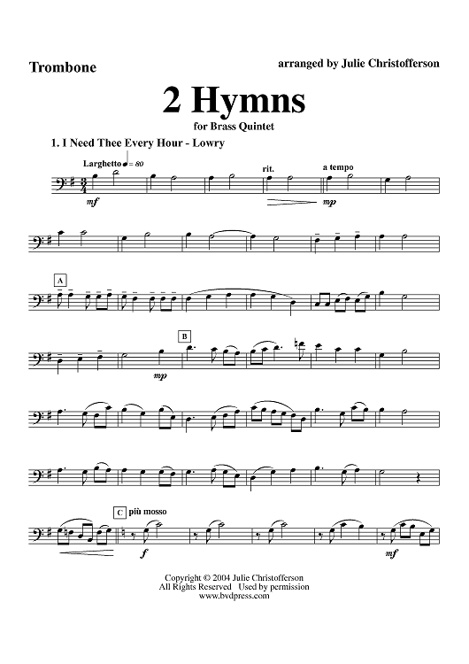 2 Hymns - Trombone