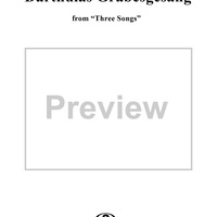 Darthulas Grabesgesang - No. 3 from "Three Songs" Op. 42