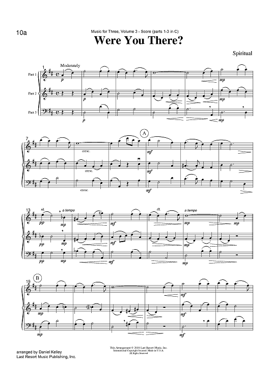 Were You There? - Score