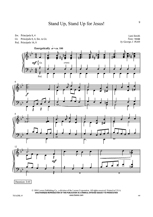 Stand Up, Stand Up for Jesus!