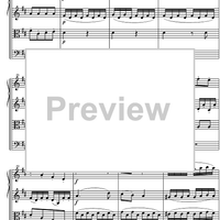 Quartet D Major KV285 - Score