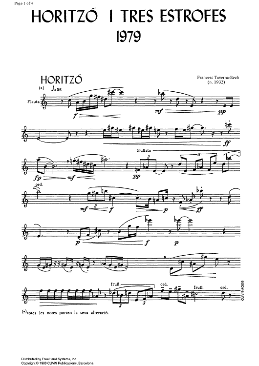 Horitzó i tres estrofes