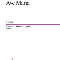 Ave Maria - Choral Score
