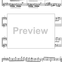 French Suite  6 E Major BWV 817 - Score