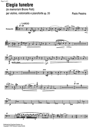 Elegia funebre Op.20 - Cello