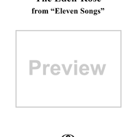 The Eden-Rose, from "Eleven Songs", Op. 26