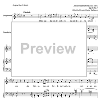 Schön war, das ich dir weihte Op.95 No. 7