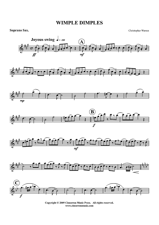 Wimple Dimples - Soprano Sax