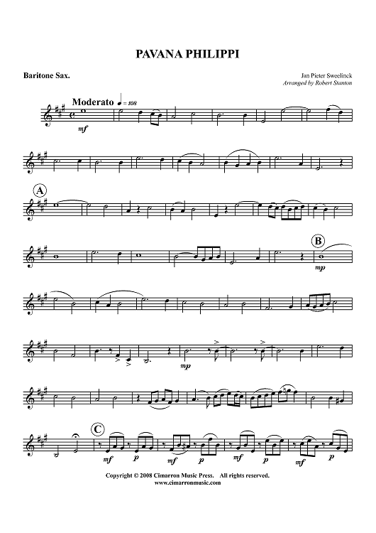 Pavana Philippi - Baritone Sax