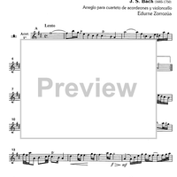 Famous Air from the Suite in D Major - Accordion 1