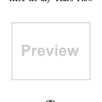 Here let my Tears Flow