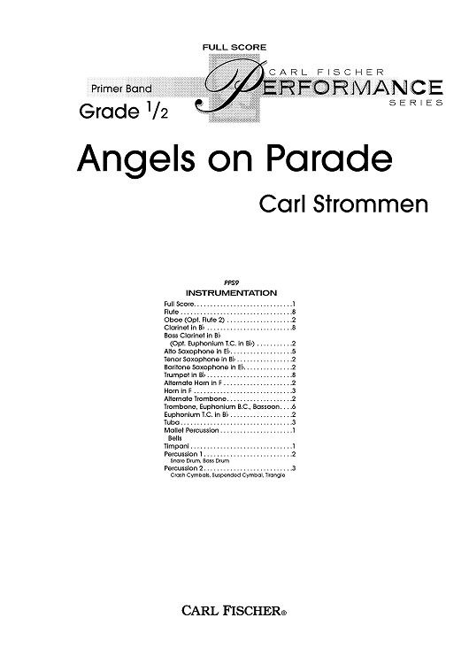 Angels on Parade - Score