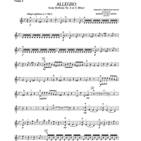 Allegro from Sinfonia No. 6 in G Minor - Violin 2