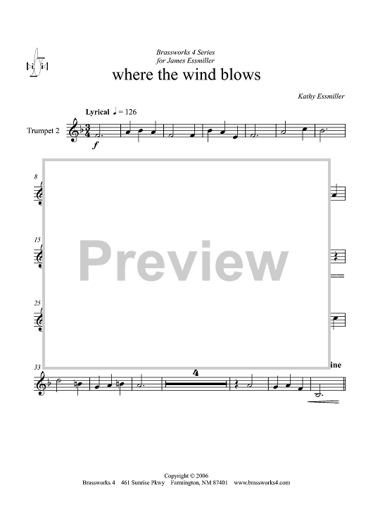 Where the Wind Blows - Trumpet 2