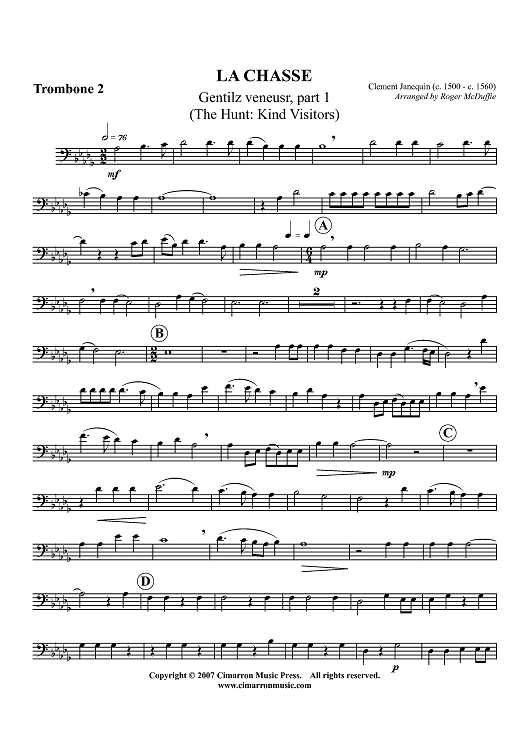 La Chasse - Trombone 2