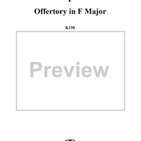 Offertorium "Sub tuum praesidium," K198