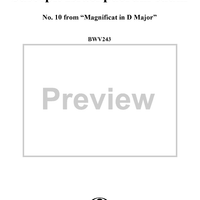 Suscepit Israel puerum suum (Trio), No. 10 from "Magnificat in D Major"