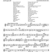 Ola, o che bon eccho! - Choir 2, Trumpet 2 in B-flat and C